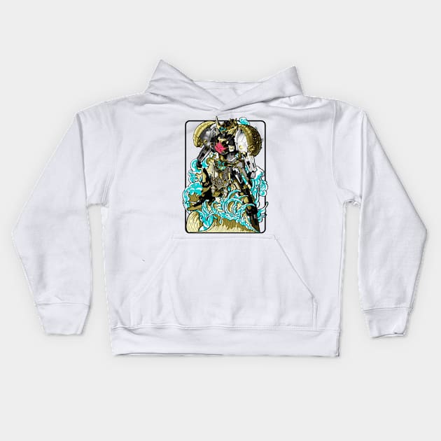 Gatotkaca Gundam Kids Hoodie by gblackid